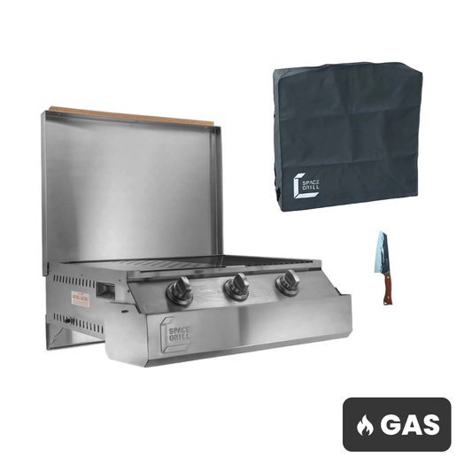Grill Master Bundle - Space Grill MAX - Natural Gas BBQ (Wall Mounted)